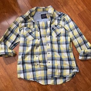 AMERICAN EAGLE collared plaid button up
